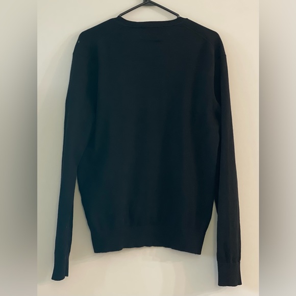 Michael Kors Black V-Neck Sweater (stitched MK logo) - Picture 3 of 5